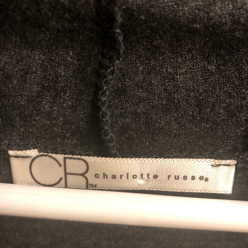 💕Charlotte Russe Open front gray top one-size - Picture 5 of 5